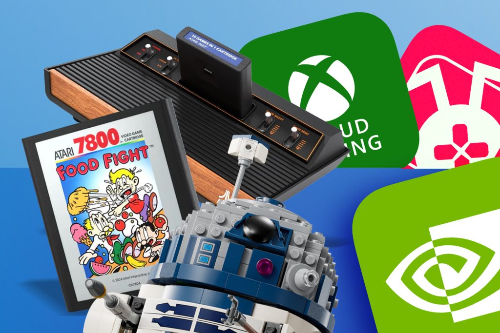 Atari 2600+, streaming icons, R2-D2 Lego